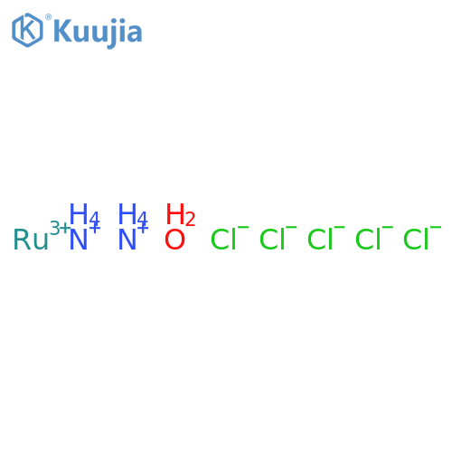 Ruthenate(2-),aquapentachloro-, ammonium (1:2), (OC-6-21)- structure