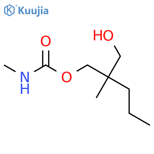 Carbamic acid, methyl-,2-(hydroxymethyl)-2-methylpentyl ester (8CI) structure