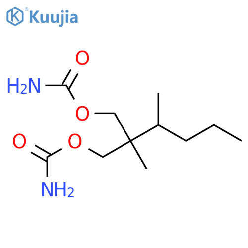 2-Methyl-2-(1-methylbutyl)-1,3-propanediol dicarbamate structure