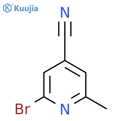 2-Bromo-6-methylisonicotinonitrile structure