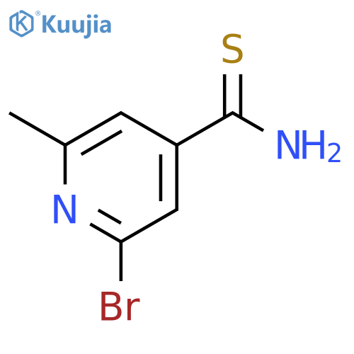 4-PYRIDINECARBOTHIOAMIDE, 2-BROMO-6-METHYL- structure