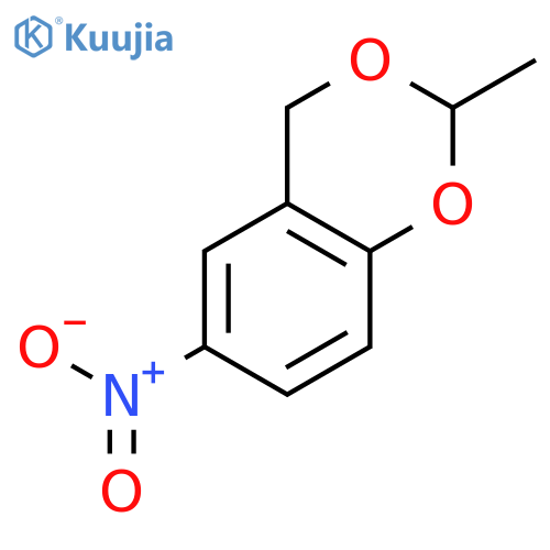 4H-1,3-BENZODIOXIN, 2-METHYL-6-NITRO- structure