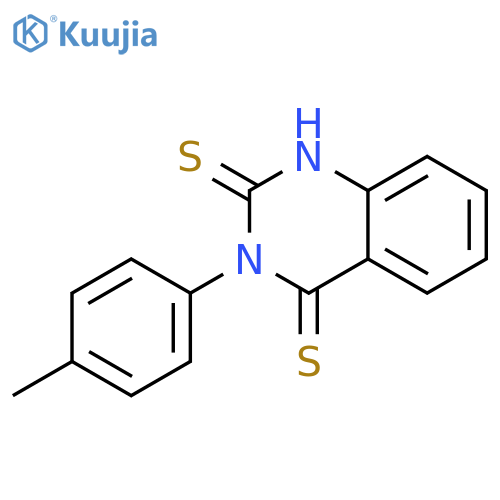 2,4(1H,3H)-Quinazolinedithione, 3-(4-methylphenyl)- structure