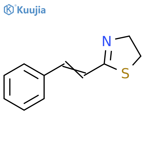 Thiazole, 4,5-dihydro-2-(2-phenylethenyl)- structure