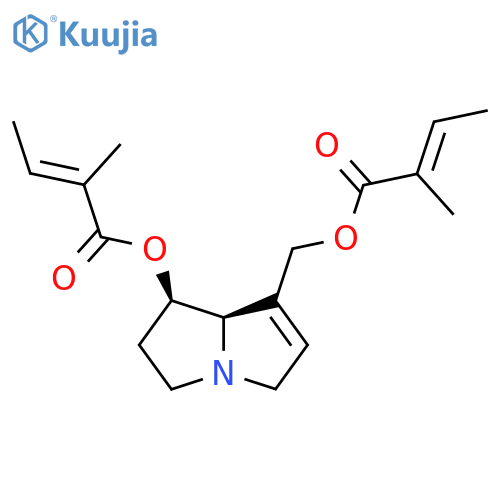Retronecine, bis(2-methylcrotonate) structure