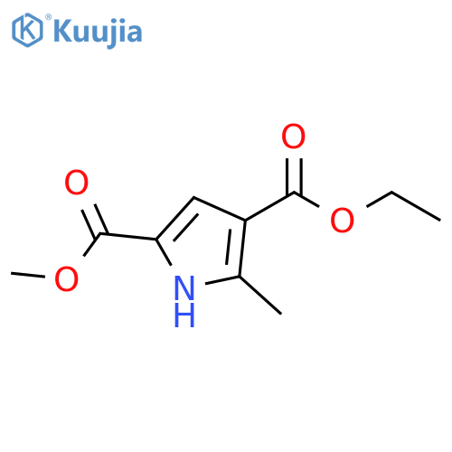 5-methyl-1H-Pyrrole-2,4-dicarboxylic acid 4-ethyl 2-methyl ester structure