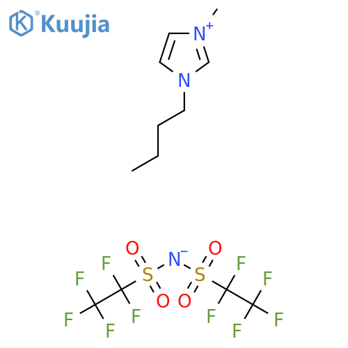 1-Butyl-3-methylimidazolium bis(pentafluoroethylsulfonyl)imide, 98% structure