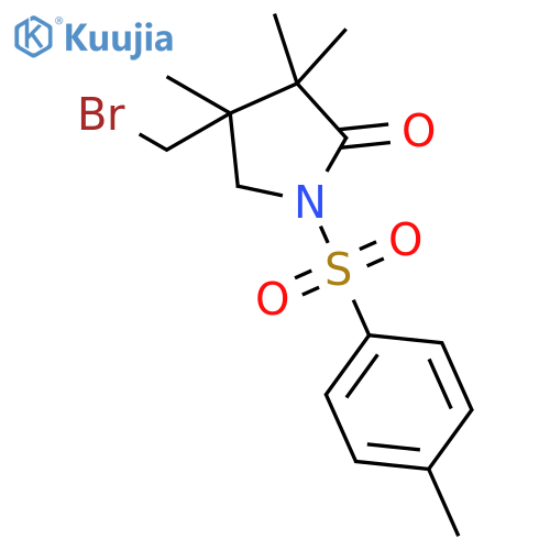 2-Pyrrolidinone, 4-(bromomethyl)-3,3,4-trimethyl-1-[(4-methylphenyl)sulfonyl]- structure