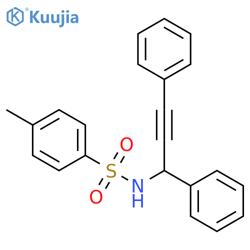 Benzenesulfonamide, N-(1,3-diphenyl-2-propynyl)-4-methyl- structure