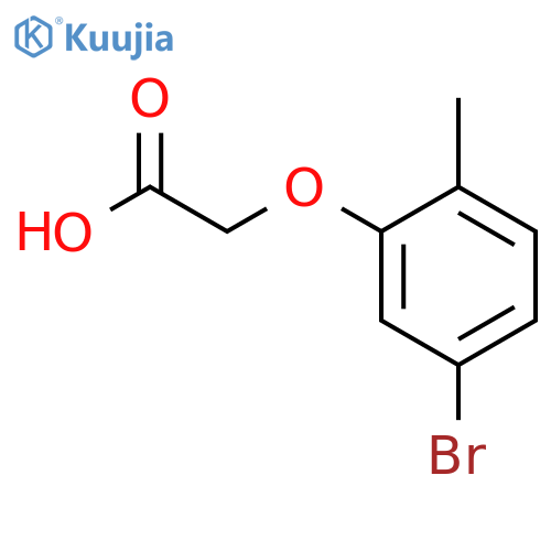 2-(5-bromo-2-methylphenoxy)acetic acid structure