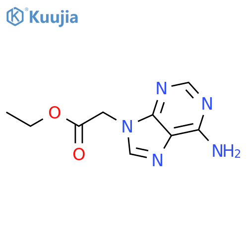 Ethyl adenine-9-acetate structure
