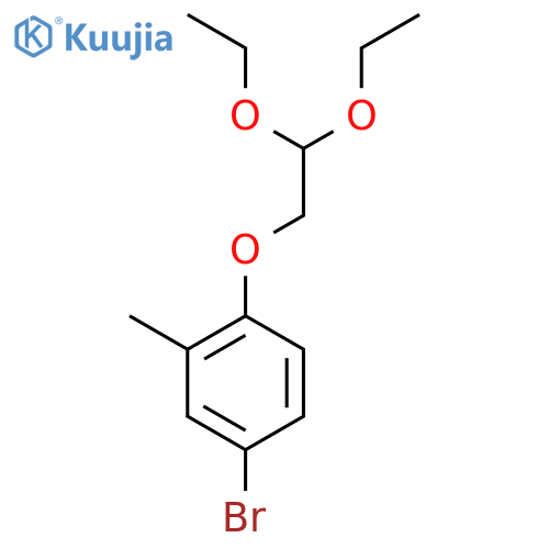 4-Bromo-1-(2,2-diethoxyethoxy)-2-methylbenzene structure