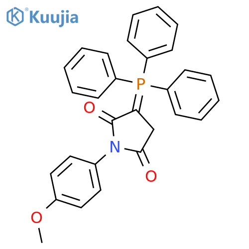 2,5-Pyrrolidinedione, 1-(4-methoxyphenyl)-3-(triphenylphosphoranylidene)- structure