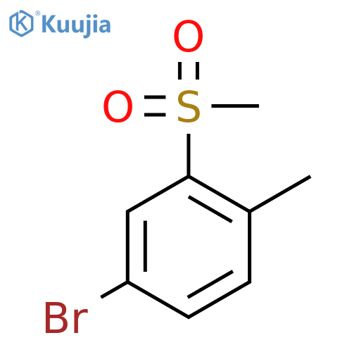 4-Bromo-1-methyl-2-(methylsulfonyl)benzene structure