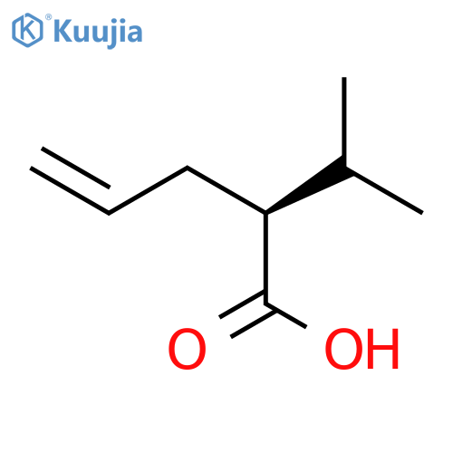 4-Pentenoic acid, 2-(1-methylethyl)-, (2S)- structure