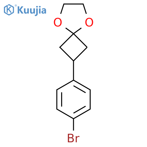 3-(4-Bromophenyl)cyclobutanone ethylene ketal structure