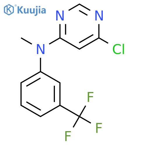 4-Pyrimidinamine, 6-chloro-N-methyl-N-[3-(trifluoromethyl)phenyl]- structure