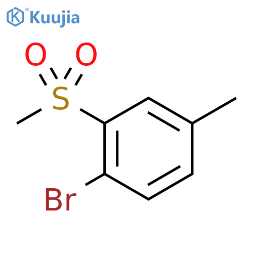 1-bromo-4-methyl-2-(methylsulfonyl)benzene structure