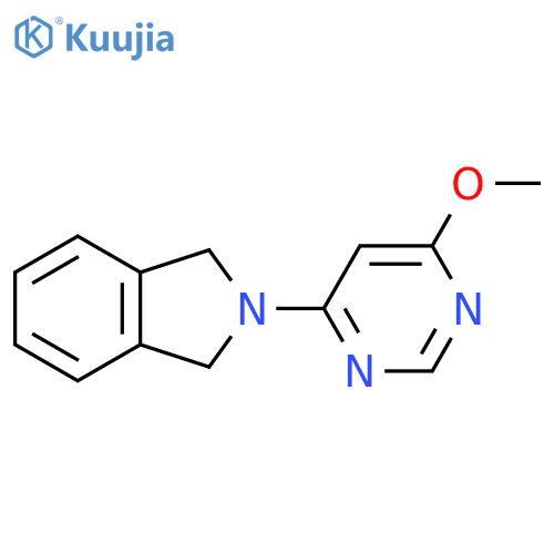 2-(6-methoxypyrimidin-4-yl)-2,3-dihydro-1H-isoindole structure