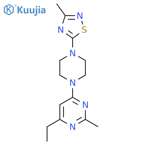 4-Ethyl-2-methyl-6-[4-(3-methyl-1,2,4-thiadiazol-5-yl)piperazin-1-yl]pyrimidine structure