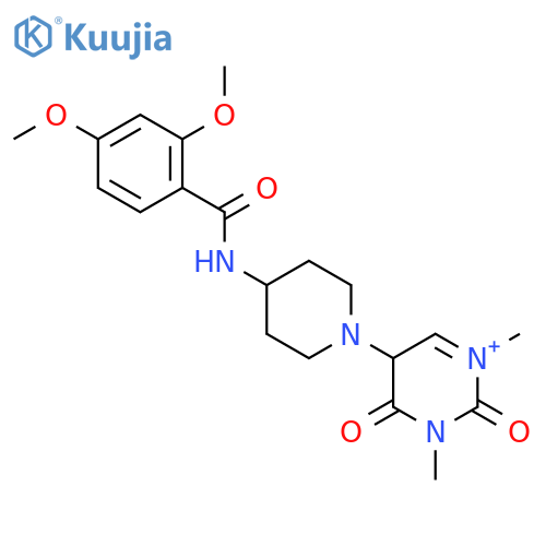 N-[1-(1,3-dimethyl-2,4-dioxo-1,2,3,4-tetrahydropyrimidin-5-yl)piperidin-4-yl]-2,4-dimethoxybenzamide structure