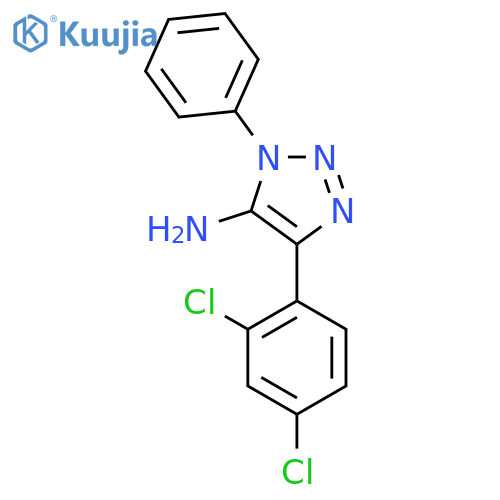 4-(2,4-dichlorophenyl)-1-phenyl-1H-1,2,3-triazol-5-amine structure