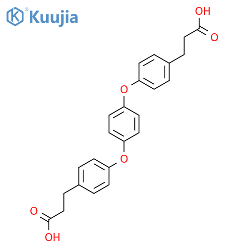 3-(4-{4-[4-(2-Carboxyethyl)phenoxy]phenoxy}phenyl)propanoic acid structure