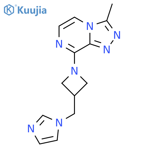 1-[(1-{3-methyl-[1,2,4]triazolo[4,3-a]pyrazin-8-yl}azetidin-3-yl)methyl]-1H-imidazole structure
