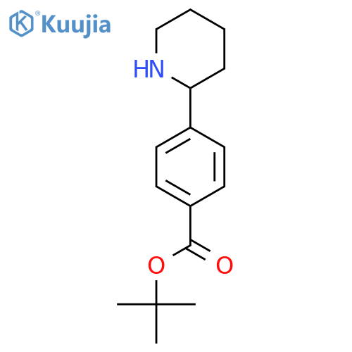 tert-butyl 4-(piperidin-2-yl)benzoate structure