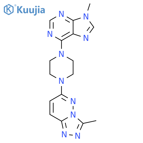 9-methyl-6-(4-{3-methyl-[1,2,4]triazolo[4,3-b]pyridazin-6-yl}piperazin-1-yl)-9H-purine structure