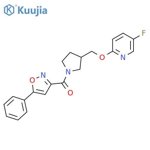 5-Fluoro-2-{[1-(5-phenyl-1,2-oxazole-3-carbonyl)pyrrolidin-3-yl]methoxy}pyridine structure