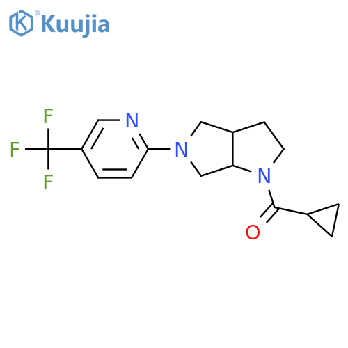 2-{1-Cyclopropanecarbonyl-octahydropyrrolo[3,4-b]pyrrol-5-yl}-5-(trifluoromethyl)pyridine structure