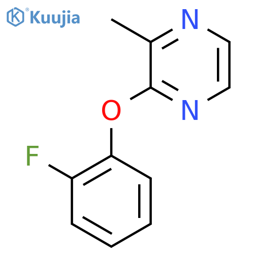 2-(2-Fluorophenoxy)-3-methylpyrazine structure