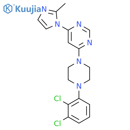 4-[4-(2,3-dichlorophenyl)piperazin-1-yl]-6-(2-methyl-1H-imidazol-1-yl)pyrimidine structure