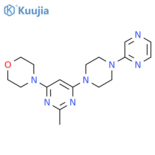 4-{2-methyl-6-[4-(pyrazin-2-yl)piperazin-1-yl]pyrimidin-4-yl}morpholine structure
