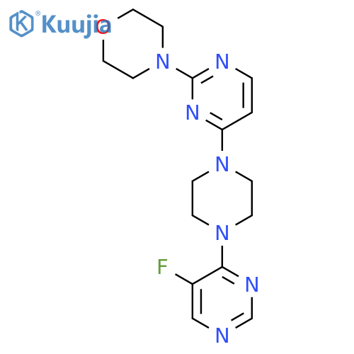 4-{4-[4-(5-Fluoropyrimidin-4-yl)piperazin-1-yl]pyrimidin-2-yl}morpholine structure