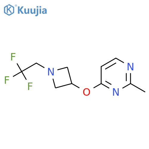 2-Methyl-4-{[1-(2,2,2-trifluoroethyl)azetidin-3-yl]oxy}pyrimidine structure