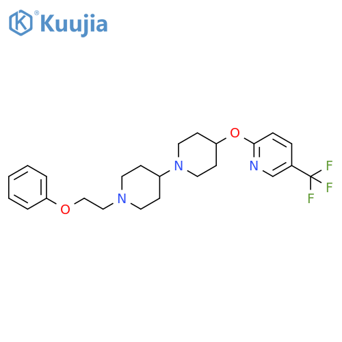 1'-(2-phenoxyethyl)-4-{5-(trifluoromethyl)pyridin-2-yloxy}-1,4'-bipiperidine structure
