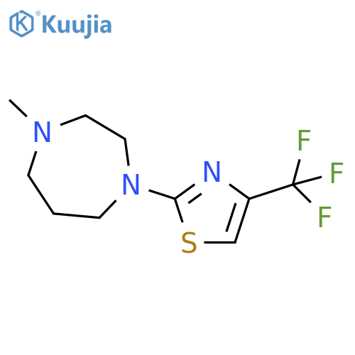 1-methyl-4-[4-(trifluoromethyl)-1,3-thiazol-2-yl]-1,4-diazepane structure