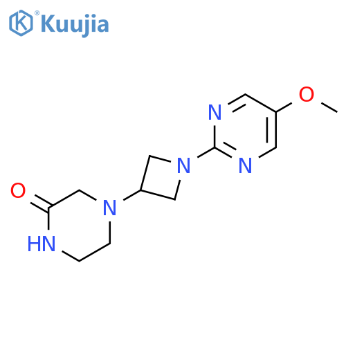 4-[1-(5-methoxypyrimidin-2-yl)azetidin-3-yl]piperazin-2-one structure