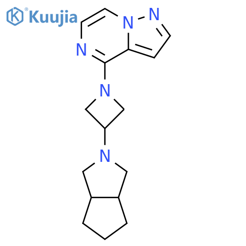 3-{octahydrocyclopenta[c]pyrrol-2-yl}-1-{pyrazolo[1,5-a]pyrazin-4-yl}azetidine structure