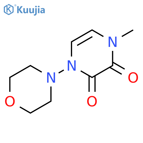 1-methyl-4-(morpholin-4-yl)-1,2,3,4-tetrahydropyrazine-2,3-dione structure