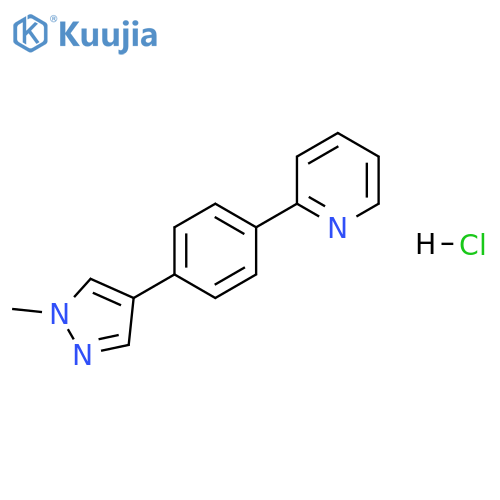 2-4-(1-methyl-1H-pyrazol-4-yl)phenylpyridine hydrochloride structure