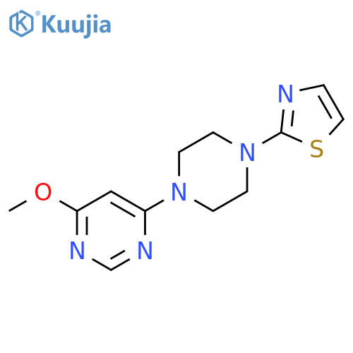 4-methoxy-6-[4-(1,3-thiazol-2-yl)piperazin-1-yl]pyrimidine structure