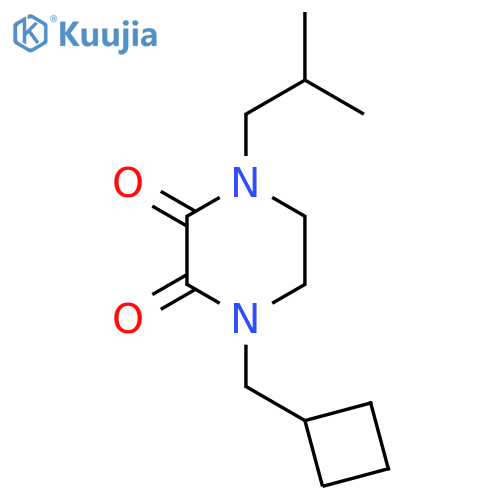 1-(Cyclobutylmethyl)-4-(2-methylpropyl)-1,2,3,4-tetrahydropyrazine-2,3-dione structure