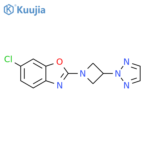 6-chloro-2-[3-(2H-1,2,3-triazol-2-yl)azetidin-1-yl]-1,3-benzoxazole structure