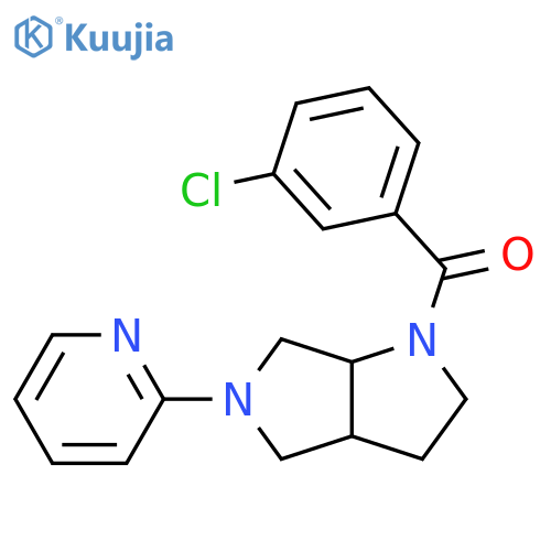 2-[1-(3-chlorobenzoyl)-octahydropyrrolo[3,4-b]pyrrol-5-yl]pyridine structure
