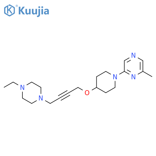 2-(4-{4-(4-ethylpiperazin-1-yl)but-2-yn-1-yloxy}piperidin-1-yl)-6-methylpyrazine structure