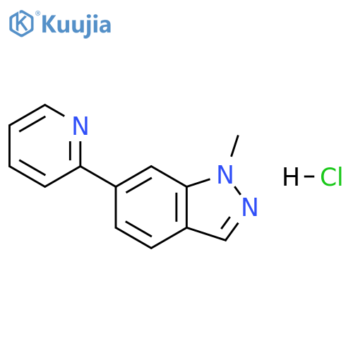 1-methyl-6-(pyridin-2-yl)-1H-indazole hydrochloride structure