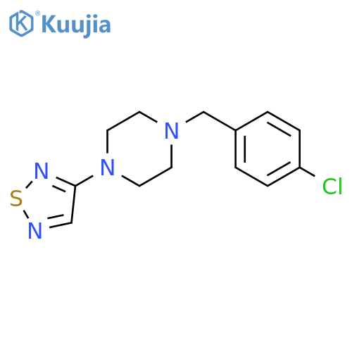 1-[(4-Chlorophenyl)methyl]-4-(1,2,5-thiadiazol-3-yl)piperazine structure